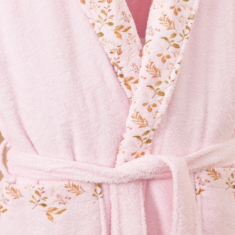 Fall Style Printed Cotton Bathrobe