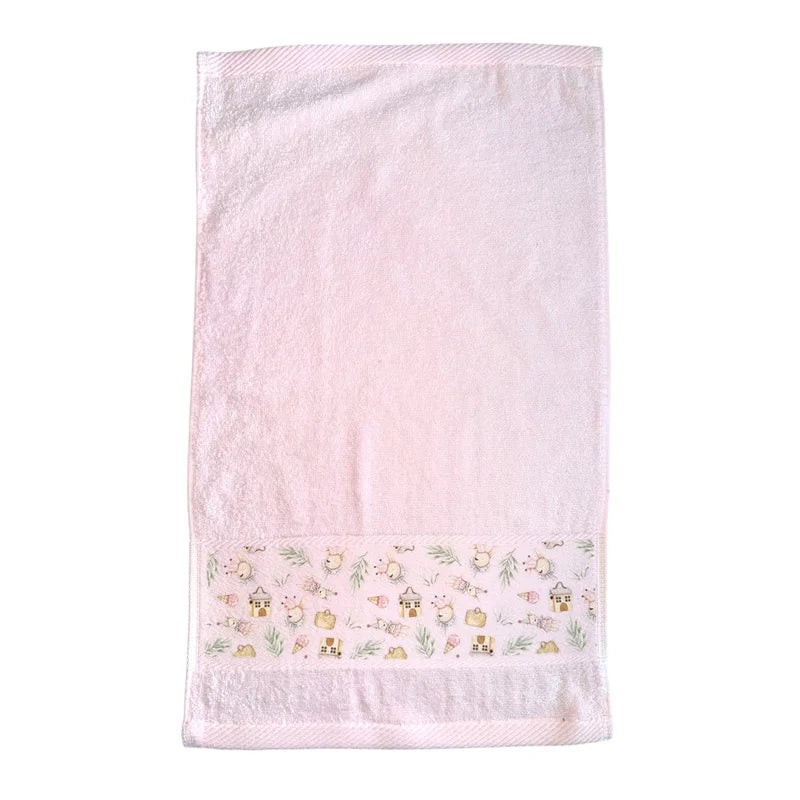 Kids Girl Bath & School Towel Set – 6 Pieces (30 × 50 cm)