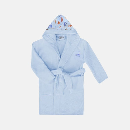 Kids Printed Hooded Bathrobe