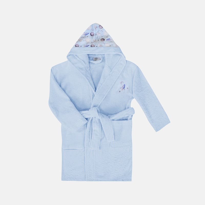 Kids Printed Hooded Bathrobe