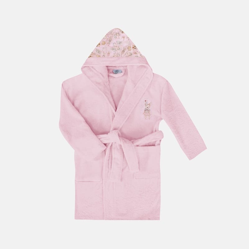Kids Printed Hooded Bathrobe