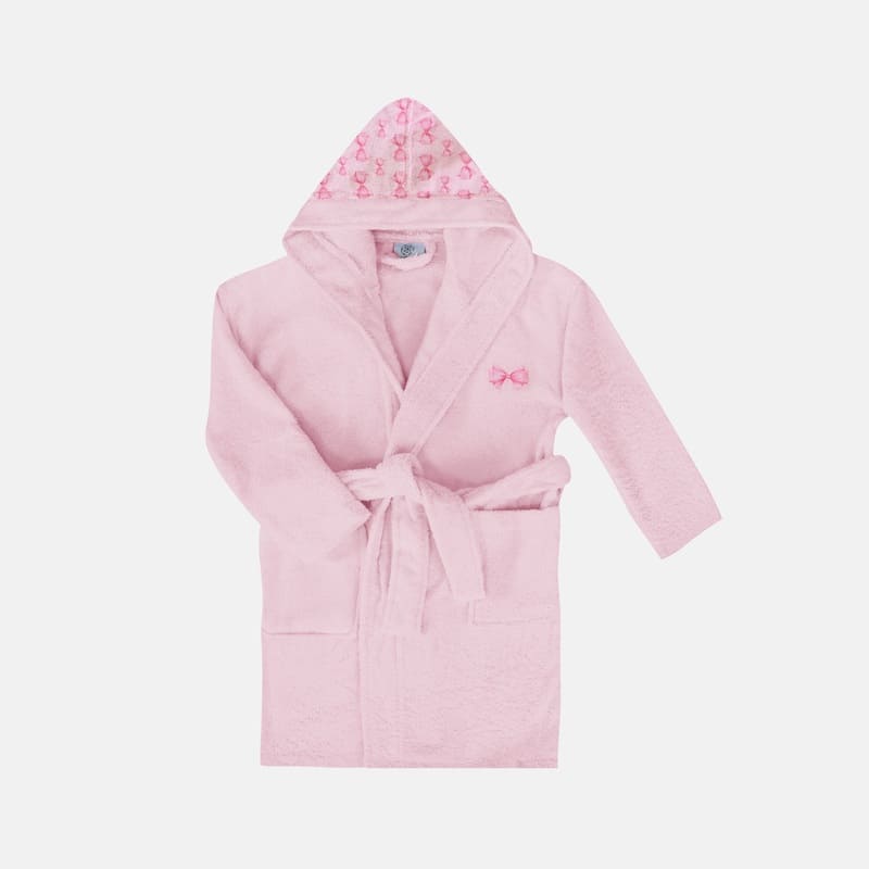 Kids Printed Hooded Bathrobe
