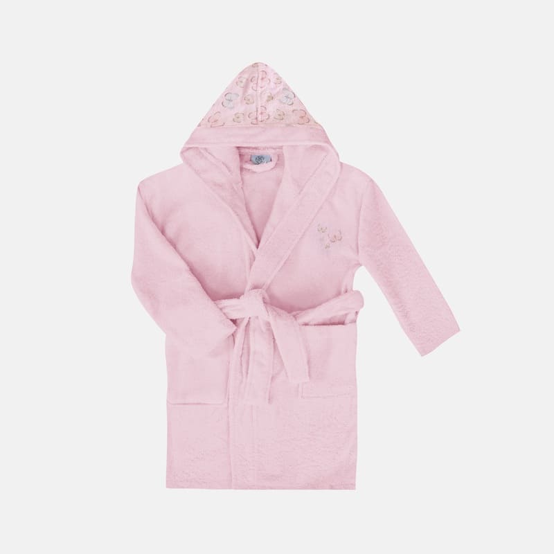 Kids Printed Hooded Bathrobe