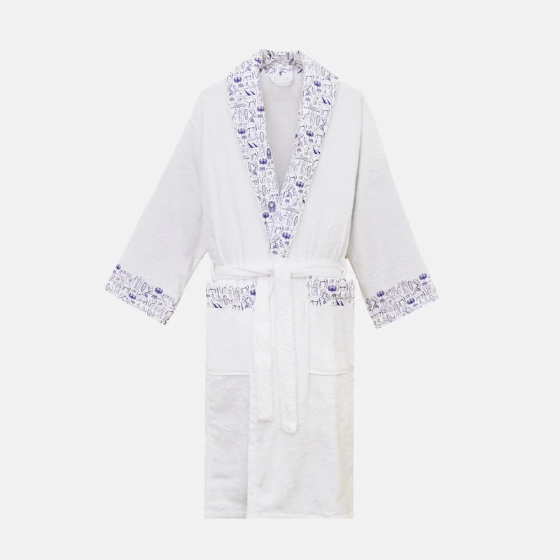 Egyptian Printed Cotton Bathrobe
