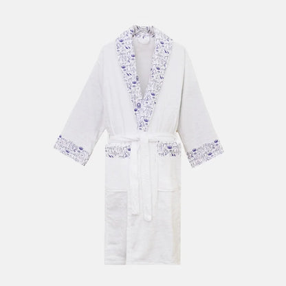 Egyptian Printed Cotton Bathrobe