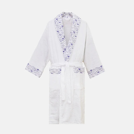 Egyptian Printed Cotton Bathrobe