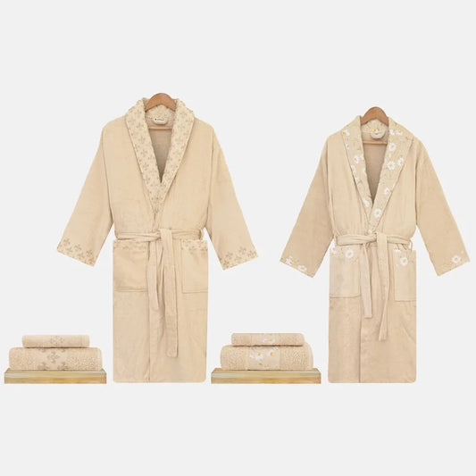 Premium Third Bathrobe and Towel Set (6 Pieces)