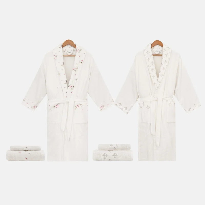 Premium Second Bathrobe and Towel Set (6 Pieces)