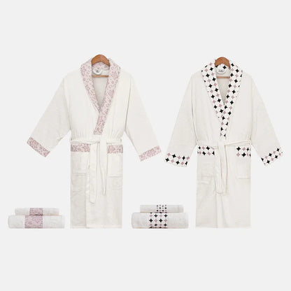 Premium Fourth Bathrobe and Towel Set (6 Pieces)