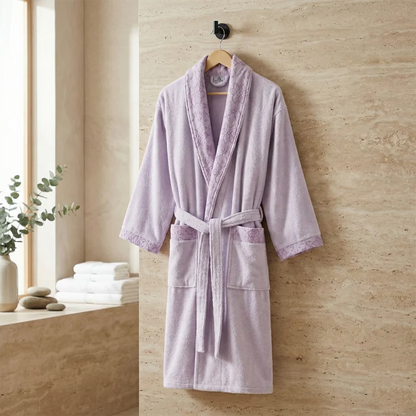 Premium Dantel Printed Cotton Bathrobe