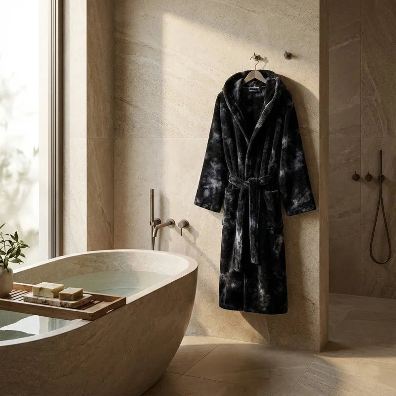 Tie-Die Cotton Bathrobe