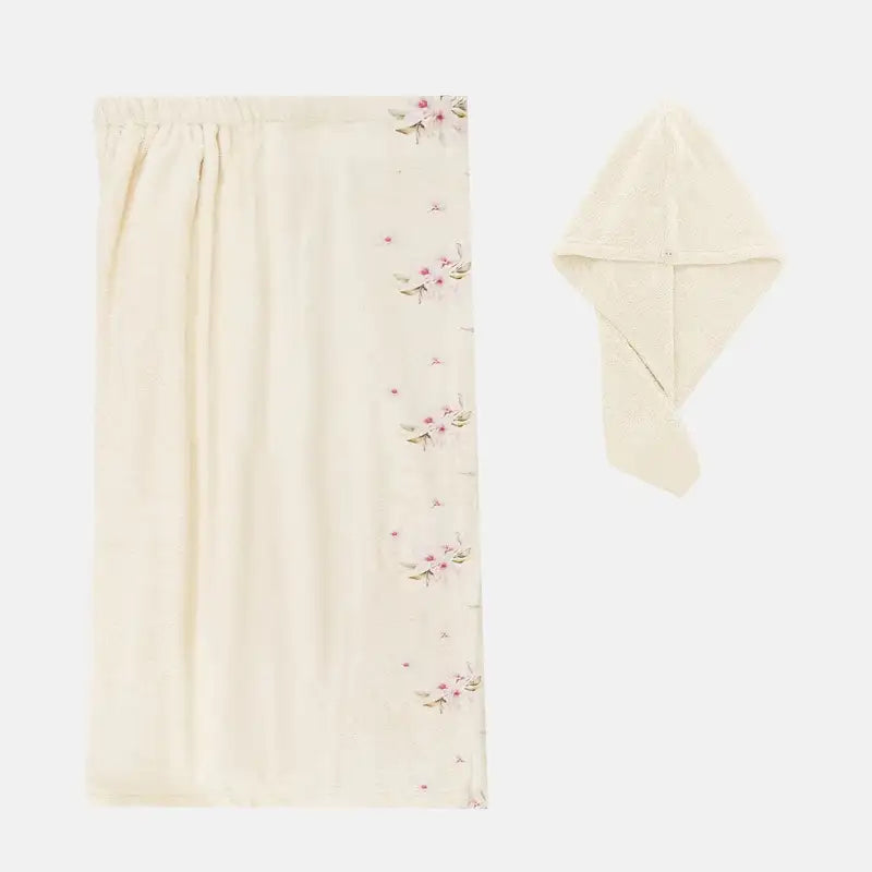 Women’s Bath Wrap Towel - Roses Style