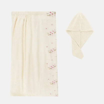 Women’s Bath Wrap Towel - Roses Style