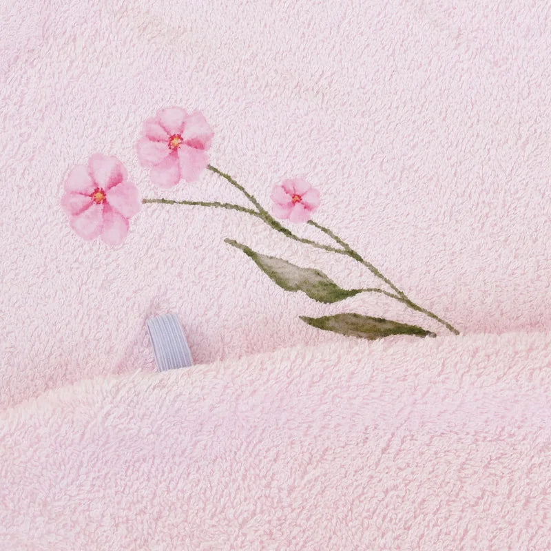 Women’s Bath Wrap Towel - Floral Side Style