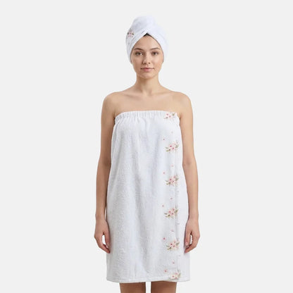 Women’s Bath Wrap Towel - Roses Style