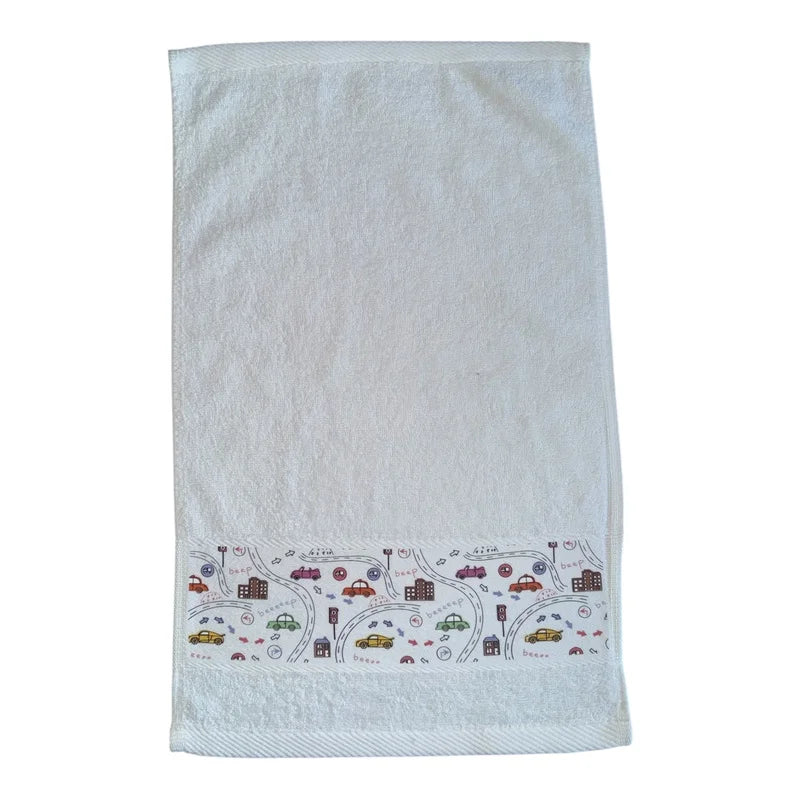 Kids Boy Bath & School Towel Set – 6 Pieces (30 × 50 cm)