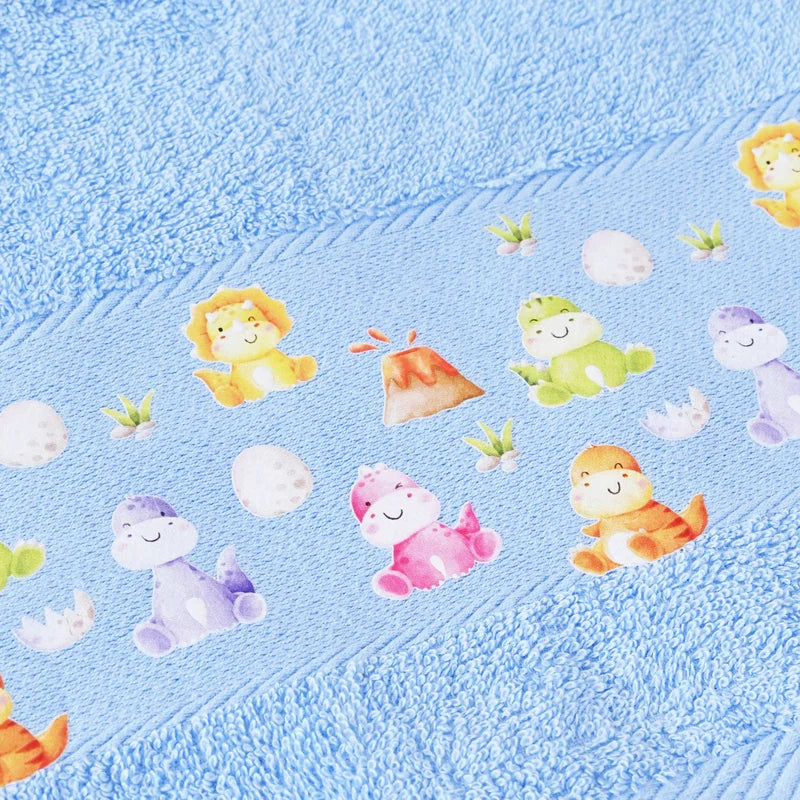 Kids Boy Bath & School Towel Set – 6 Pieces (30 × 50 cm)
