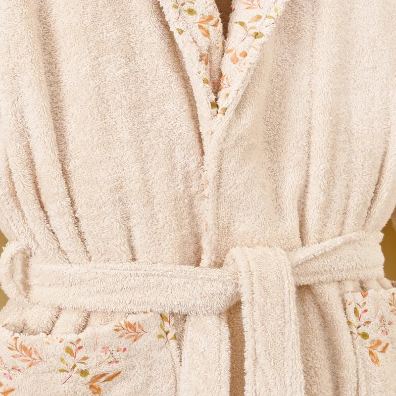 Fall Style Printed Cotton Bathrobe