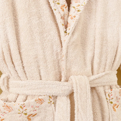 Fall Style Printed Cotton Bathrobe