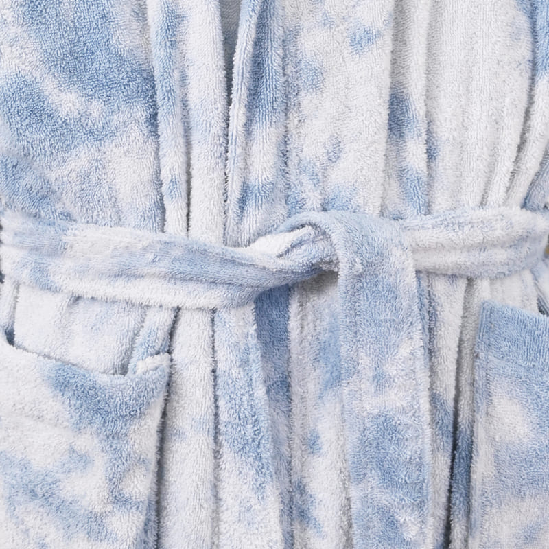 Tie-Die Cotton Bathrobe