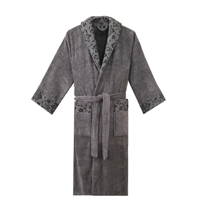 Premium Dantel Printed Cotton Bathrobe