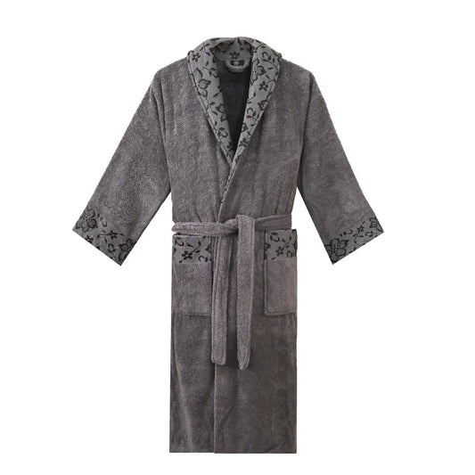 Premium Dantel Printed Cotton Bathrobe