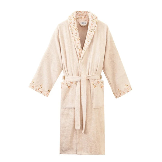 Fall Style Printed Cotton Bathrobe