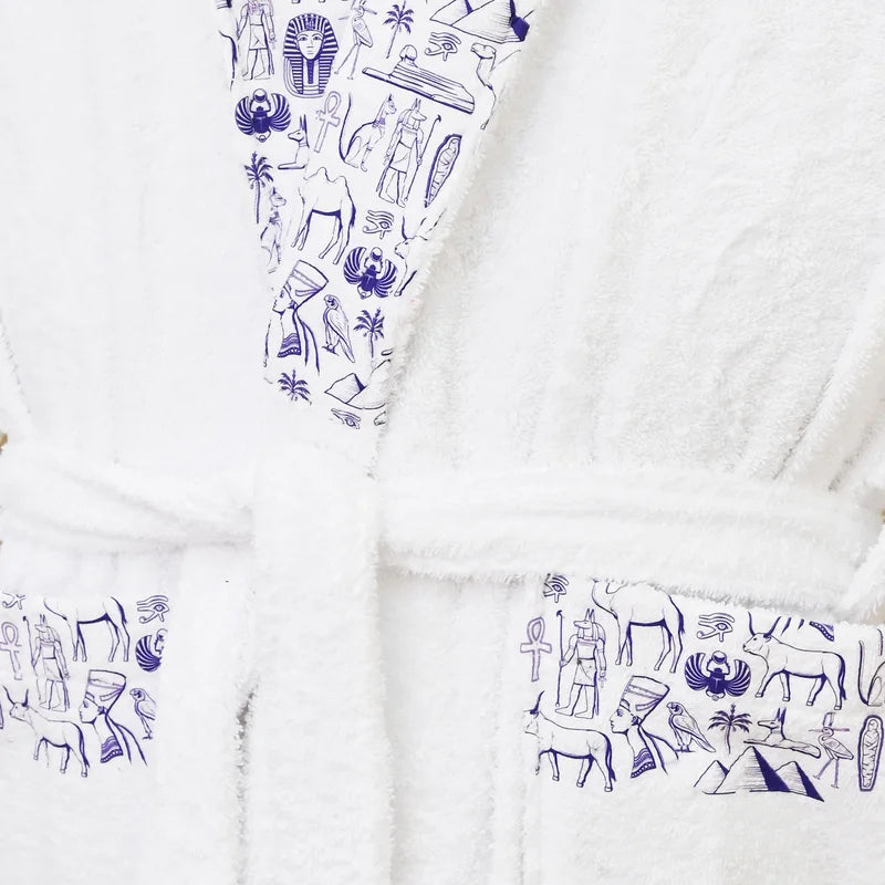 Egyptian Printed Cotton Bathrobe