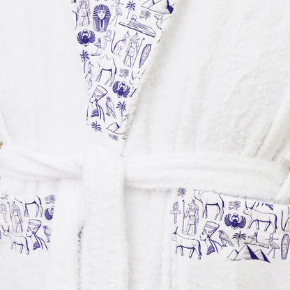Egyptian Printed Cotton Bathrobe
