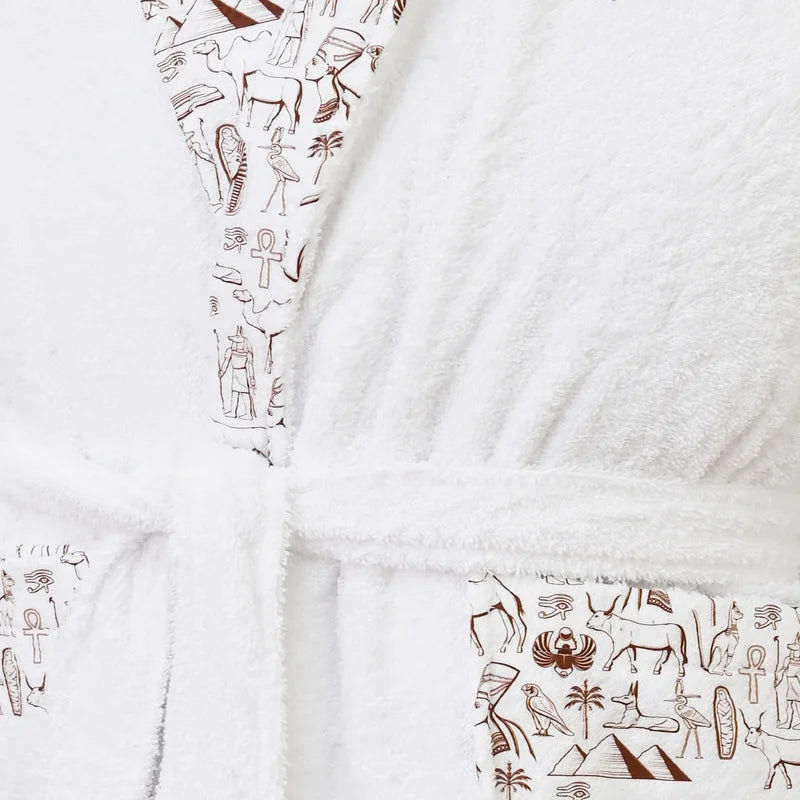 Egyptian Printed Cotton Bathrobe