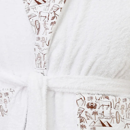 Egyptian Printed Cotton Bathrobe