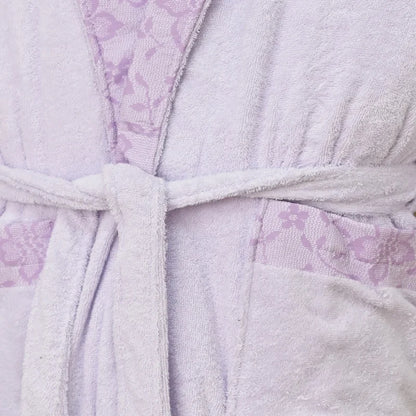 Premium Dantel Printed Cotton Bathrobe