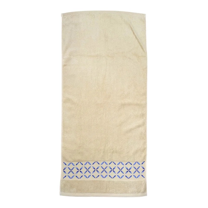 Blue Tile Design 1 - Towel Set 3 Pieces