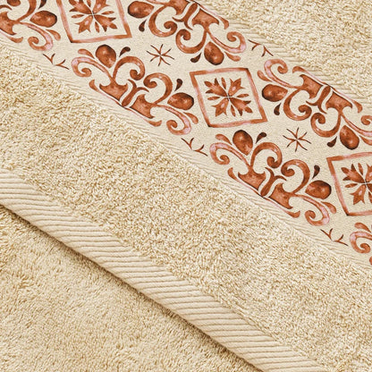 Brown Tile Design 2 - Towel Set 3 Pieces