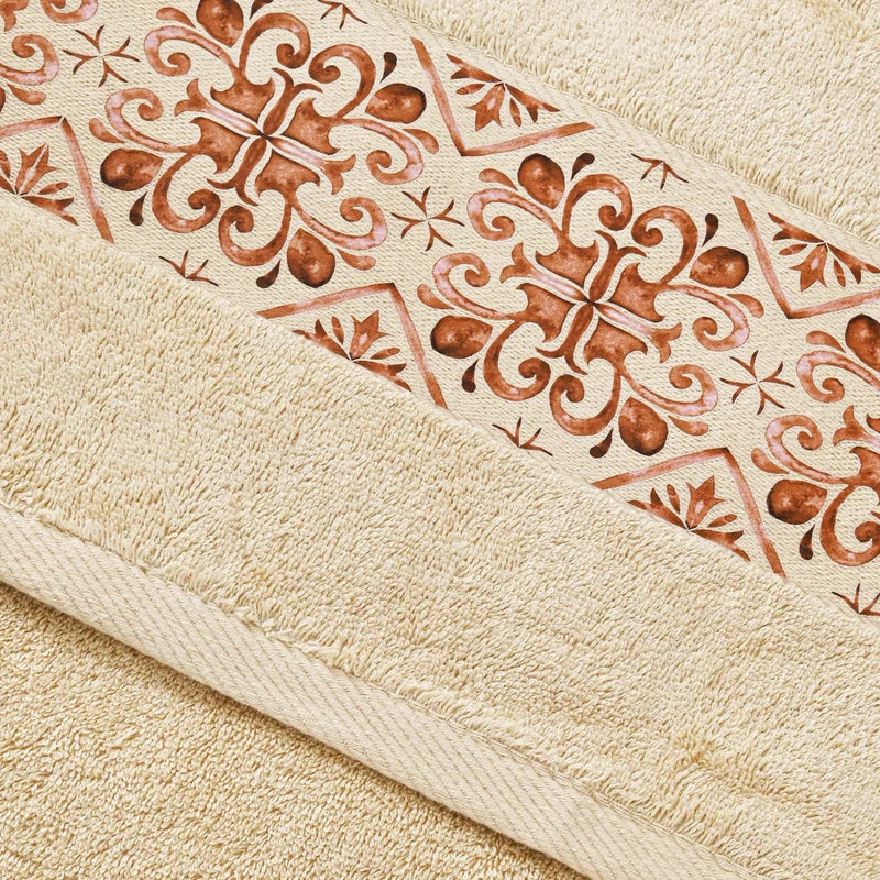 Brown Tile Design 2 - Towel Set 3 Pieces