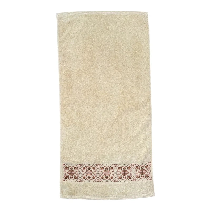 Brown Tile Design 1 - Towel Set 3 Pieces