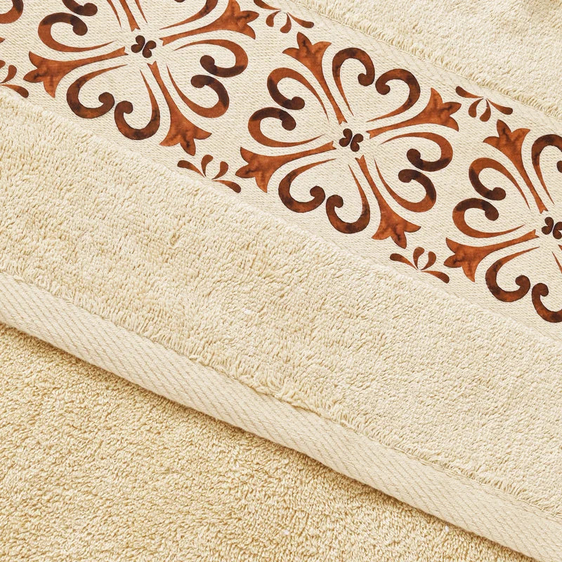 Brown Tile Design 2 - Towel Set 3 Pieces