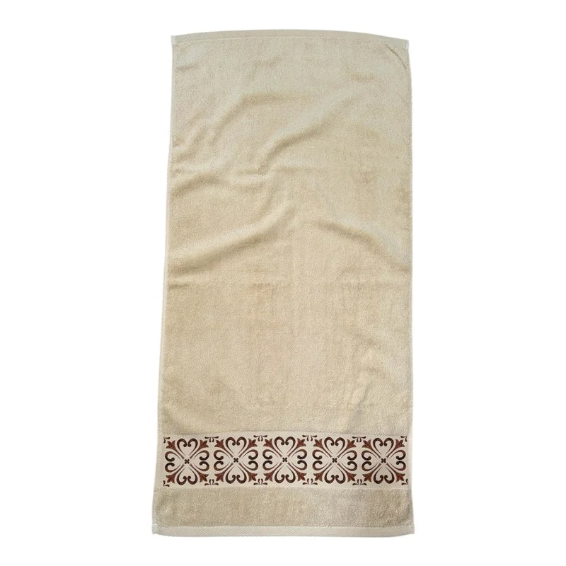 Brown Tile Design 1 - Towel Set 3 Pieces