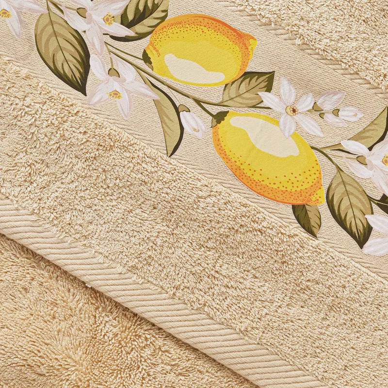 Olive-Lemon 1 - Towel Set 3 Pieces