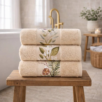 Olive-Lemon 1 - Towel Set 3 Pieces