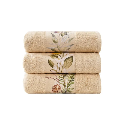 Olive-Lemon 1 - Towel Set 3 Pieces