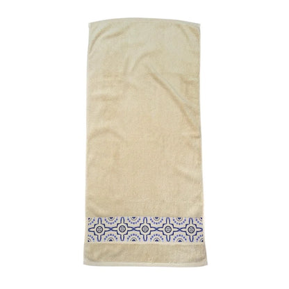 Navy Tile Design 1 - Towel Set 3 Pieces