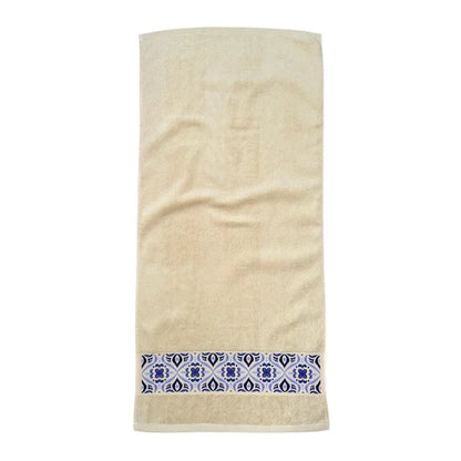 Navy Tile Design 1 - Towel Set 3 Pieces
