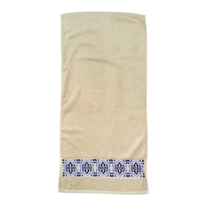 Navy Tile Design 1 - Towel Set 3 Pieces