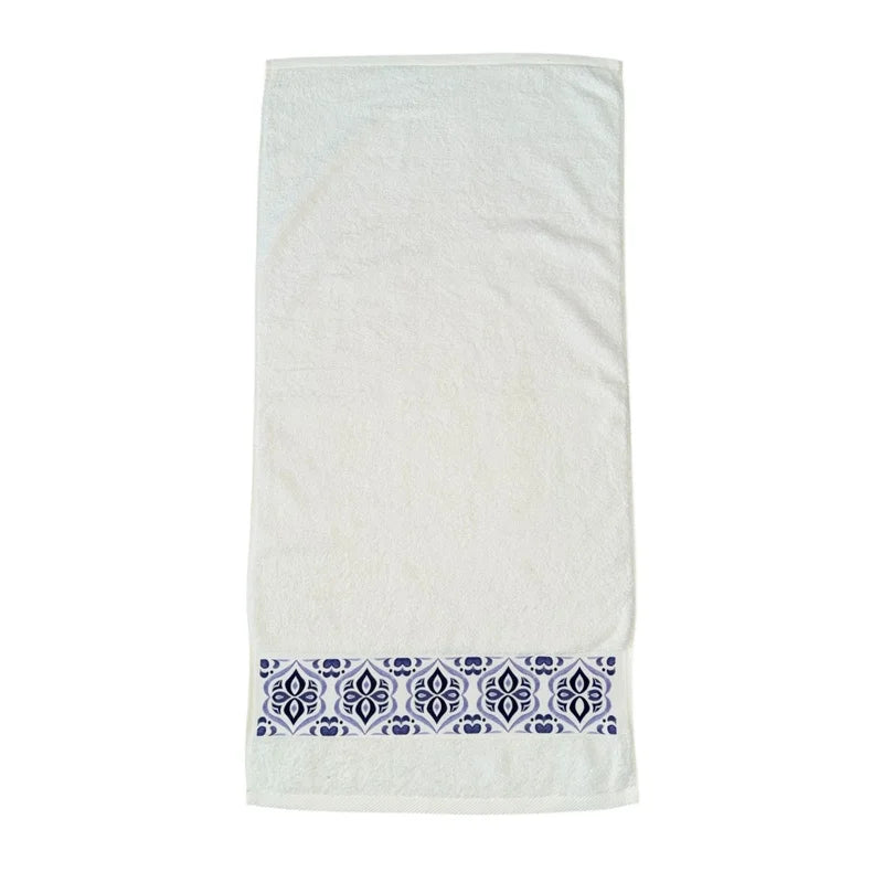 Navy Tile Design 2 - Towel Set 3 Pieces