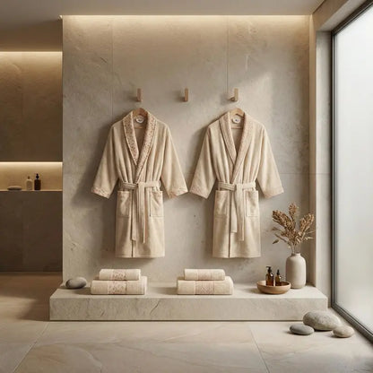 Premium First Bathrobe and Towel Set (6 Pieces)