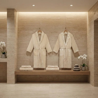 Premium Third Bathrobe and Towel Set (6 Pieces)