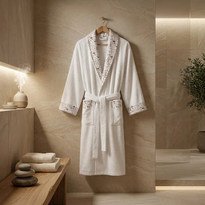 Egyptian Printed Cotton Bathrobe